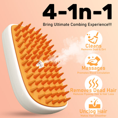 Anti Static Shedding Spray Comb, Hair Removal, Mist Indoor Steamy Grooming