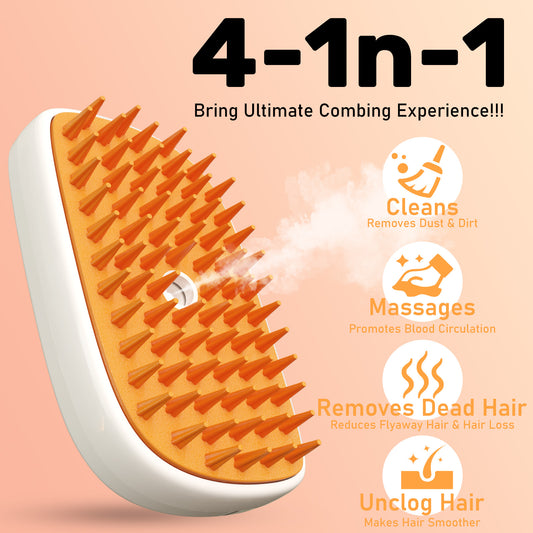 Anti Static Shedding Spray Comb, Hair Removal, Mist Indoor Steamy Grooming