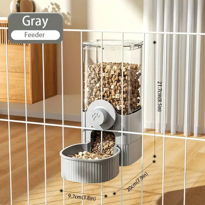 Automatic Pet Feeder Cage Hanging Bowl, Suitable For Small Puppy