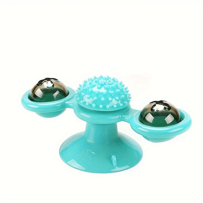 Teeth Middle Ball, Smart Kitten Rotating Spinner Exercise Toy, Toothbrush & Massager