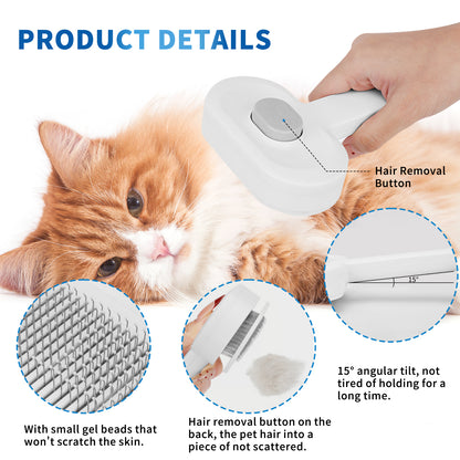 Efficient Universal Pet Hair Removal Comb, Gently Smoothing