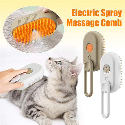 Cat Steam Brush Steamy Dog Brush Electric Spray Cat Hair Brushes