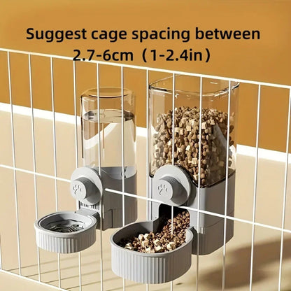 Automatic Pet Feeder Cage Hanging Bowl, Suitable For Small Puppy