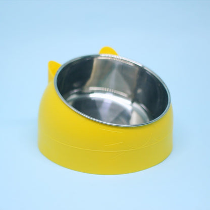 Stainless Steel Dog Bowl Double Bowl Cervical Protection