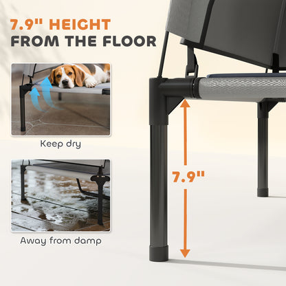 Portable Outside Raised Pet Cot with Cooling Pad, Storage Bag