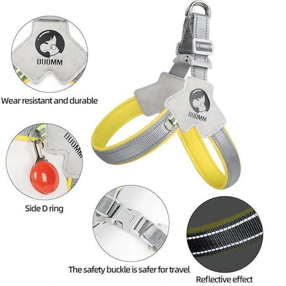 Adjustable Puppy Harness Comfortable Reflective Easy Control