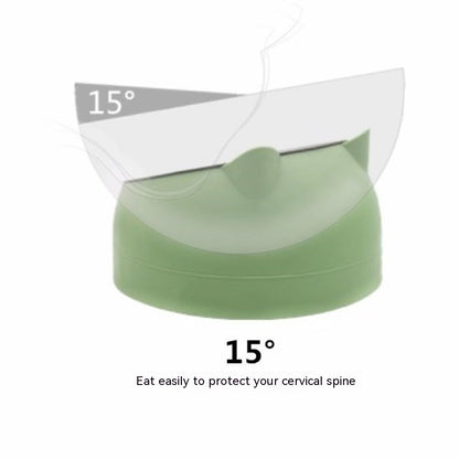 Stainless Steel Dog Bowl Double Bowl Cervical Protection