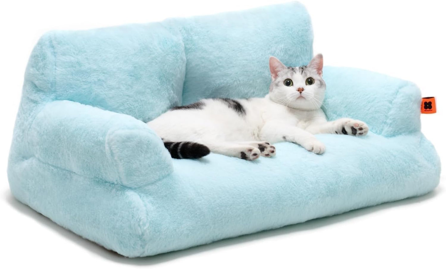 Cat Bed For Indoor Cats - Washable Pet Couch With Non-Slip Bottom