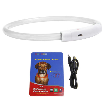 Lighting Dog Safety Collar Cuttable Dog Night Walking