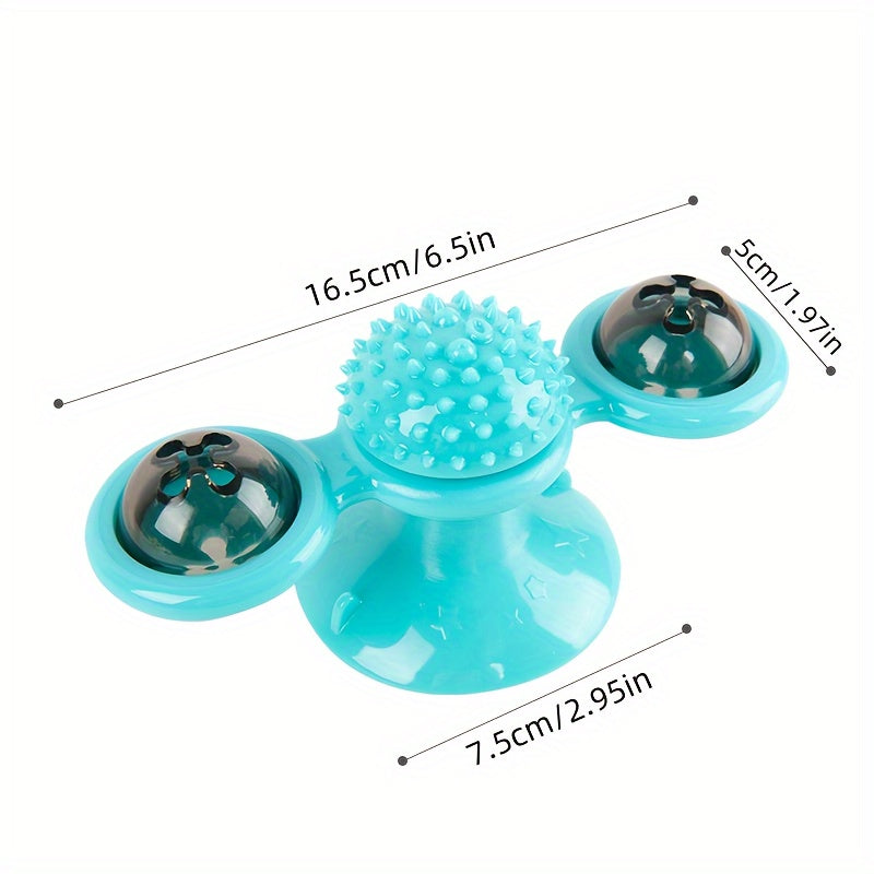 Teeth Middle Ball, Smart Kitten Rotating Spinner Exercise Toy, Toothbrush & Massager