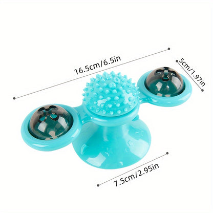 Teeth Middle Ball, Smart Kitten Rotating Spinner Exercise Toy, Toothbrush & Massager