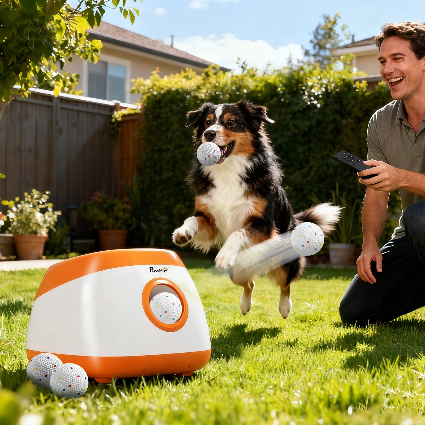 Automatic Dog Ball Launcher with 26-79 FT Distance