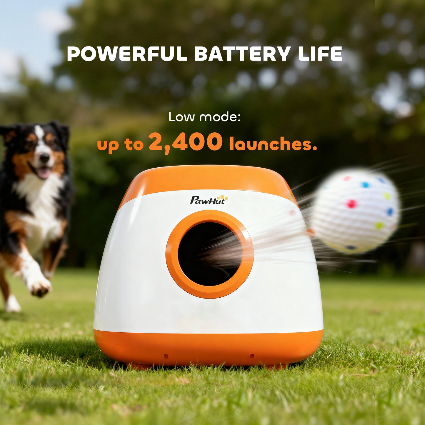 Automatic Dog Ball Launcher with 26-79 FT Distance